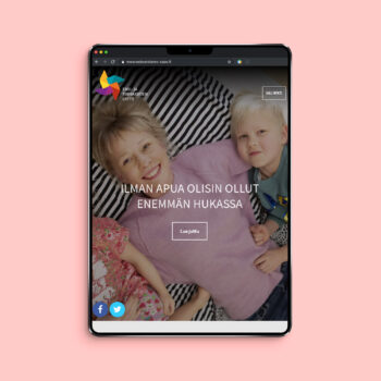 Ensi- ja turvakotien liitto tablet mockup